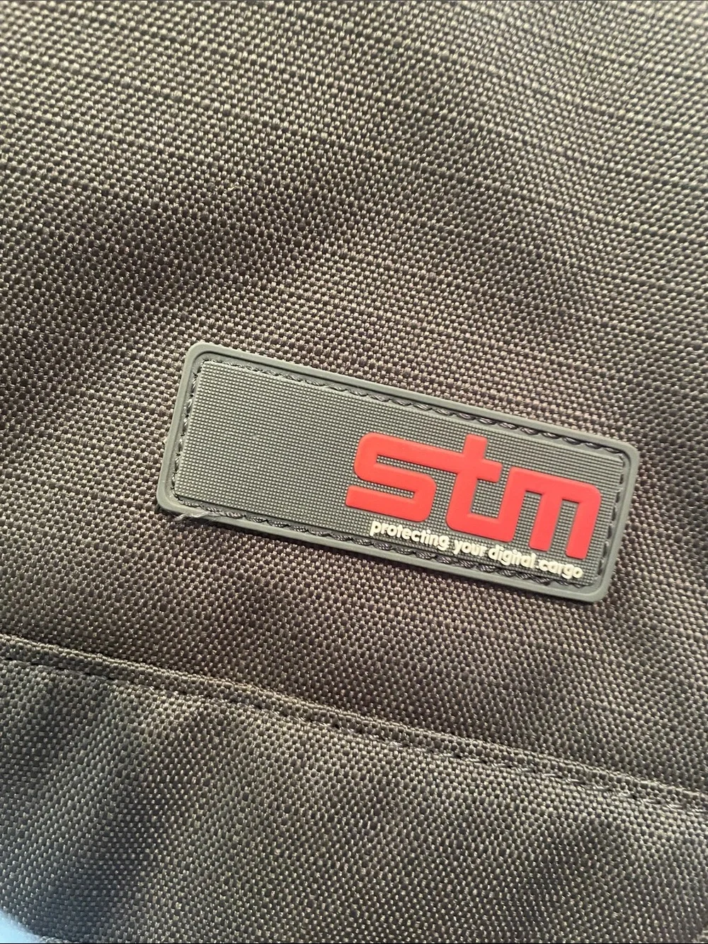 STM Black Crossbody Messenger Laptop Bag